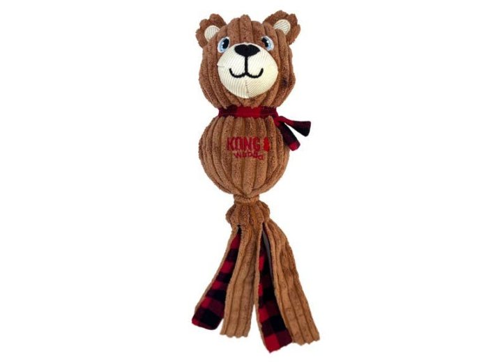 KONG Holiday Wubba™ Corduroy Bear Lg
