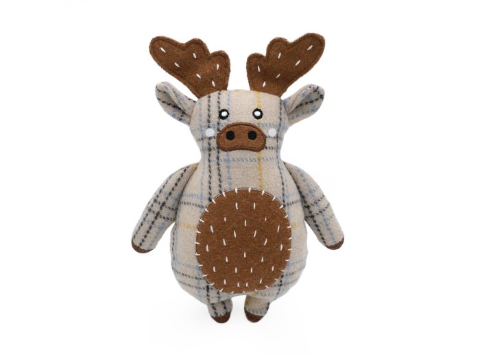 ecoZippy Cotton Cuddler - Moose - Dog Toy
