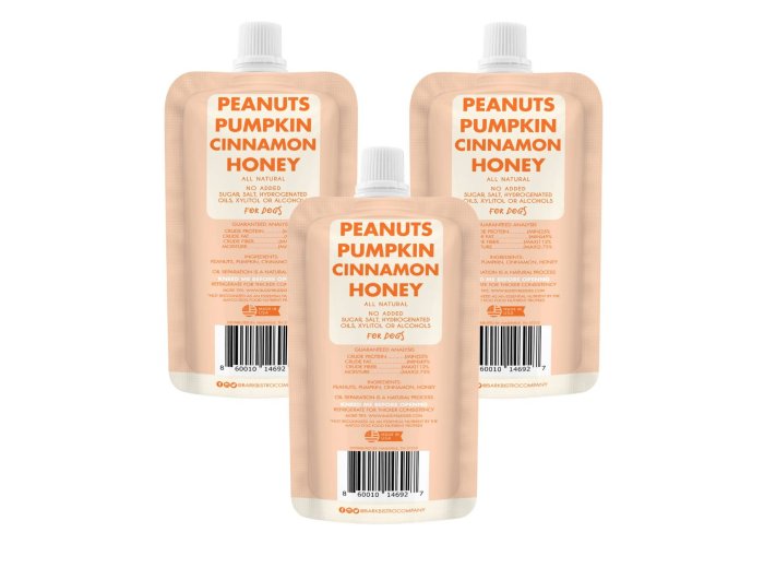 Dog Peanut Butter - 4oz Squeeze Packs Pumpkin Pup Budder