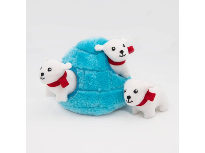 Zippy Burrow® - Polar Bear Igloo - Dog Toy
