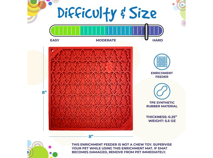 Tree Design "Peace" eMat Enrichment Lick Mat
