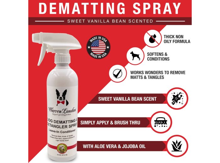Dog Dematting & Detangler Spray - 16 oz