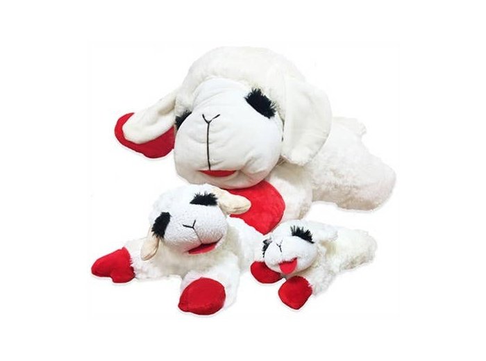 Multipet Lamb Chop Plush Dog Toy 10"