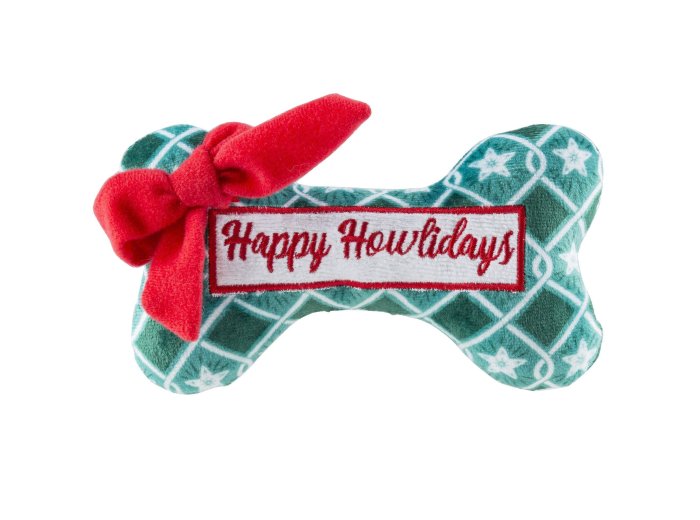 Happy Howlidays Bone - Stocking Stuffer Christmas Dog Toy