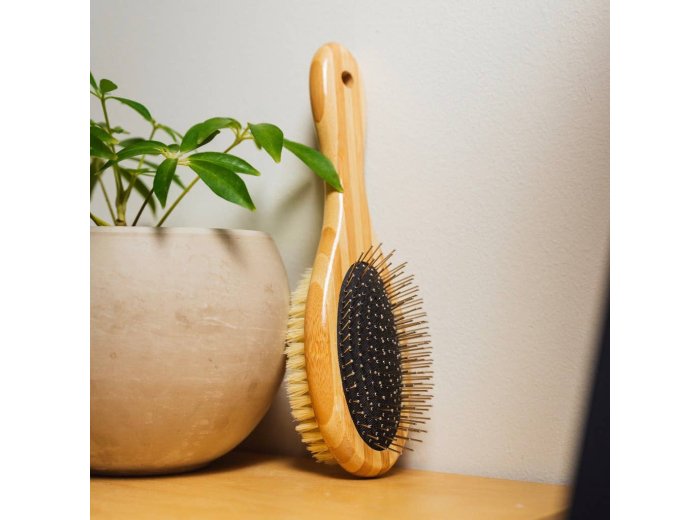 Bamboo Dog & Pet Grooming Brush | Pet Holiday Gift