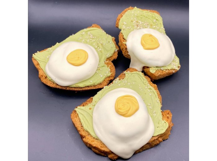 "Avocado" Toast w/ "Fried Egg"