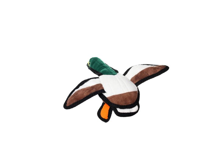 Tuffy Jr Barnyard Duck, Durable, Tough, Squeaky Dog Toy