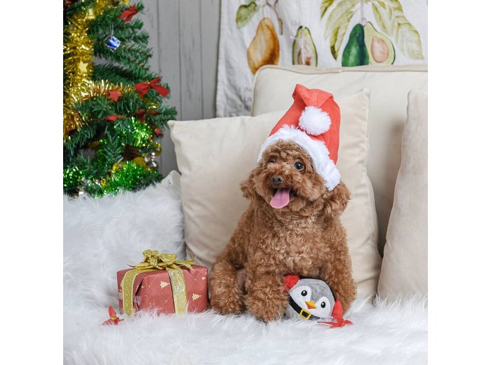 HugSmart Pet - Happy Woofmas | Penguin - Dog Ball Toy