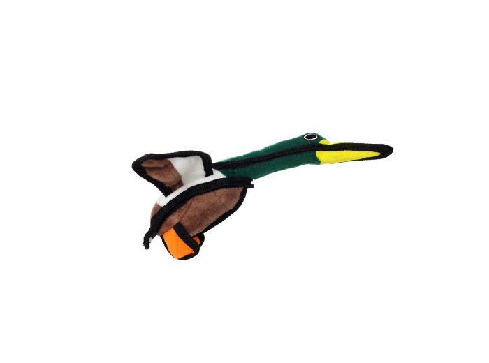 Tuffy Jr Barnyard Duck, Durable, Tough, Squeaky Dog Toy