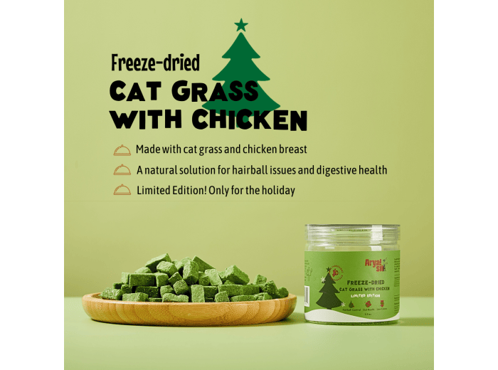 Freeze-Dried Cat Grass