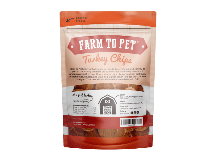 Turkey Chips Dog Treats 12oz