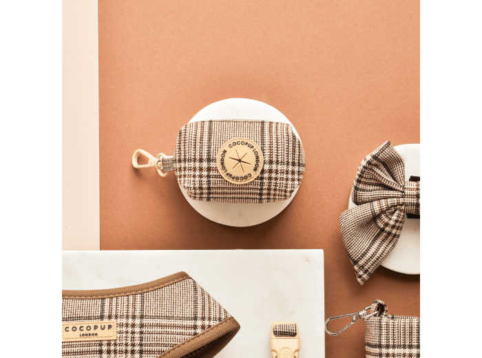Pup Plaid Poop Bag Holder
