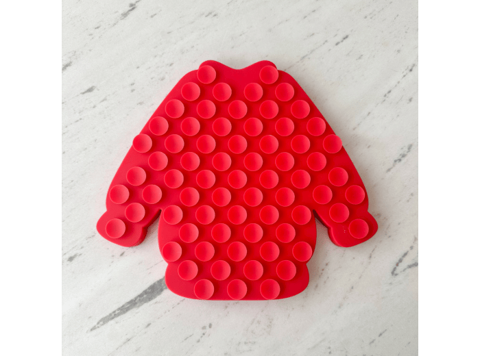 ugly holiday sweater lick mat | cranberry bark