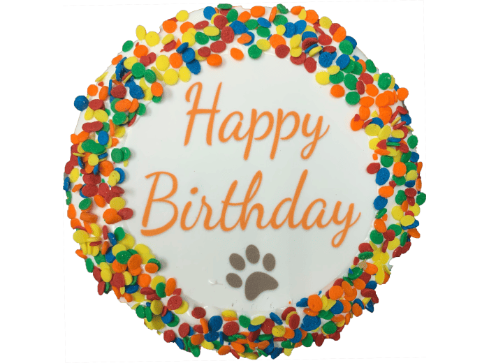 Donut Shop, Happy Birthday Cake Dog Treat