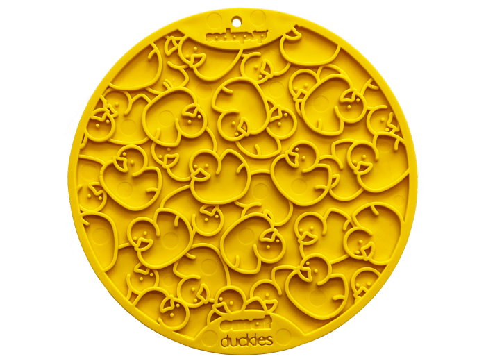 Duckies Design eMat Enrichment Lick Mat With Suction Cups