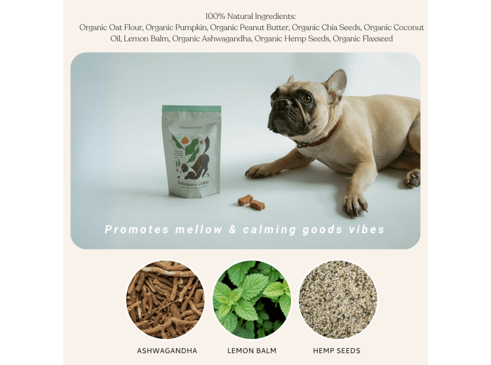 Balance + Calm Cookies - All Natural, Organic Dog Treats