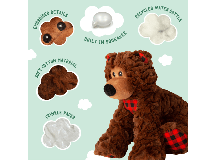 Benny the Bear Dog Toy