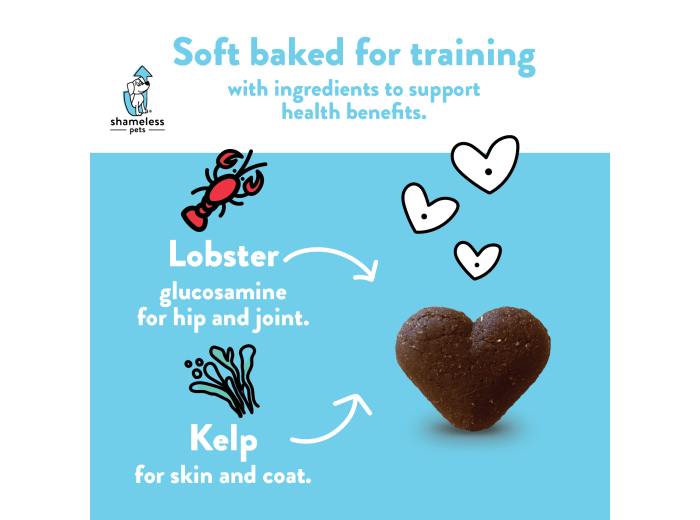 Lobster Rollover Soft Baked Dog Treats