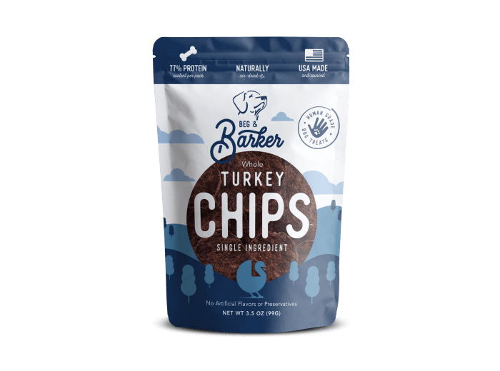 3.5 oz. Whole Turkey Chips Dog Treats