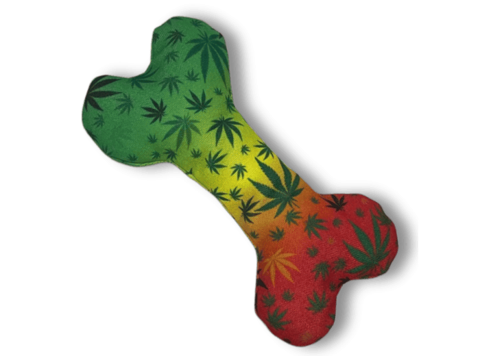 Stoned to da Bone | Funny Dog Toy | Cool Canvas Squeaky Toy