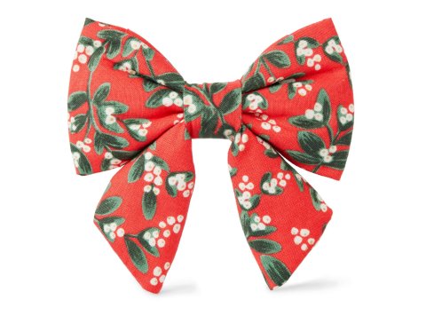 Rifle Paper Co. x TFD Mistletoe Lady Dog Bow Small