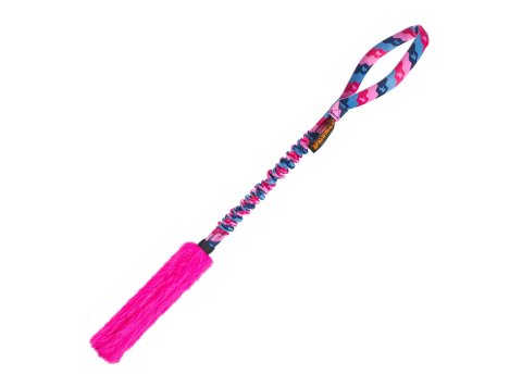 Bright Fauxtastic | Dog Tug Toy | Tug-E-Nuff Green Pattern