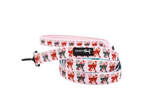 Dog Leash - Candy Cane Coquette (Christmas)