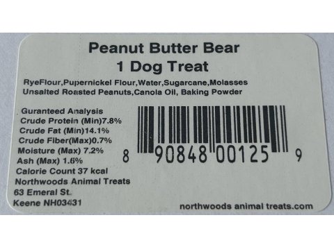 Display Crate REFILL, (no crate), 36 Cookies -Peanut Butter