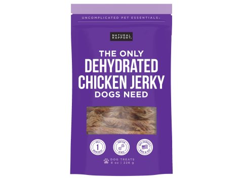 The Only Dehydrated Chicken Jerky Dogs Need 4 oz bag