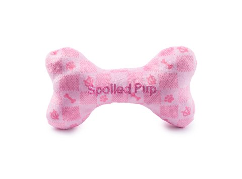 Pink Checker Chewy Vuiton Bone by Haute Diggity Dog Small