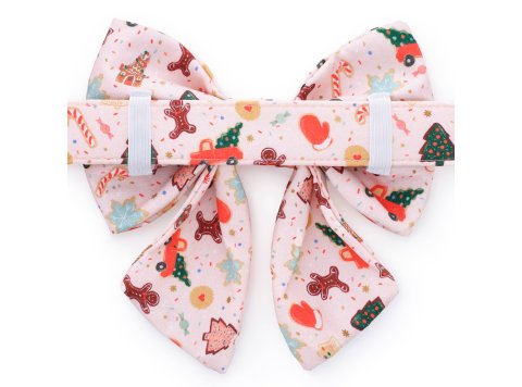 Rifle Paper Co. x TFD Holiday Cookies Lady Dog Bow Small