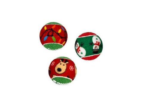 KONG Holiday SqueakAir® Balls 6-pk Sm