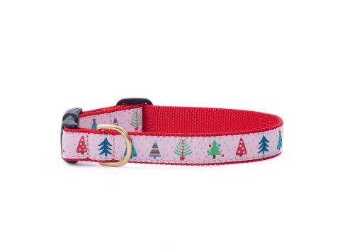 Pink Pines Dog Collar Wide