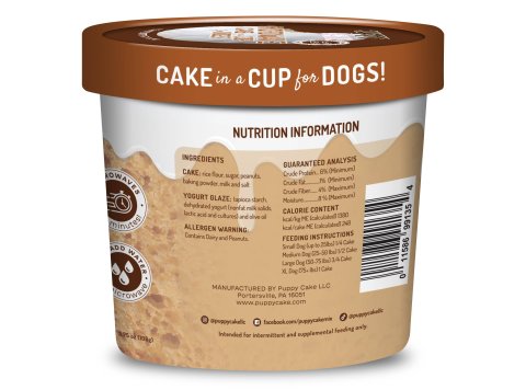 Cuppy Cake - Microwave Dog Birthday Cake in A Cup - Peanut