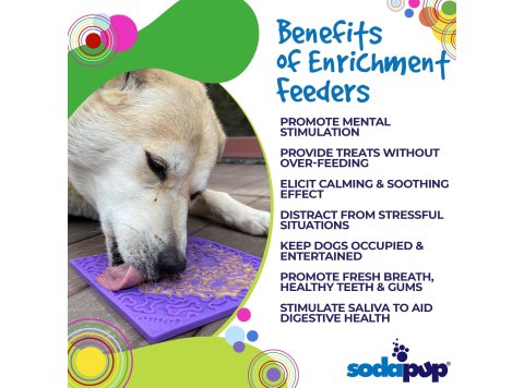 Bones Design Emat Enrichment Licking Mat Red Bones E-mat