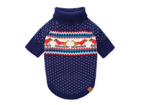 Gray Malin x TFD Hit the Slopes Holiday Dog Sweater XXS