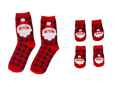 Human and Dog Matching Christmas Sock Set, Santa