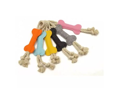 Bone Shape Soft Plush Stocking Stuffer Dog Toy
