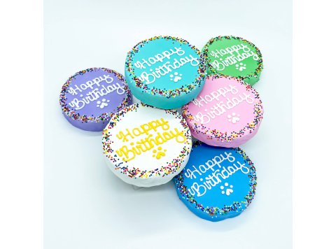 Rainbow Sprinkle Birthday Chewy Oat Cake Purple