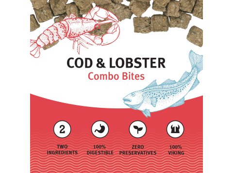 Icelandic+ Cod & Lobster Combo Bites Fish Dog Treat 3.0-oz