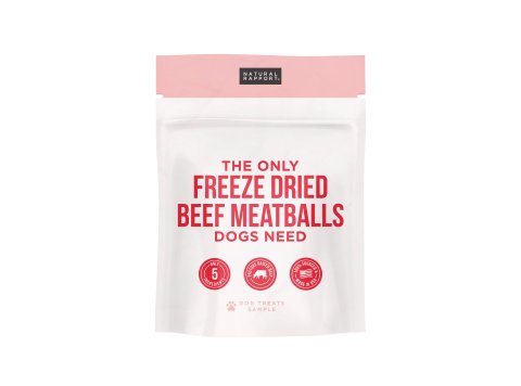 The Only Freeze Dried Beef Meatballs Dogs Need 5 pounds