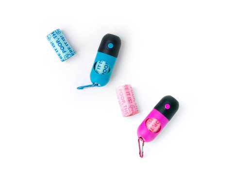 Poop, There It Is! 2-in-1 Flashlight & Doggie Bag Dispenser