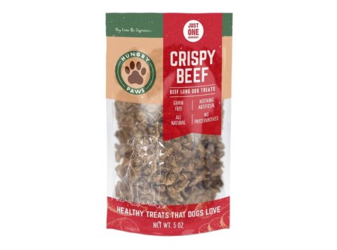 Hungry Paws Crispy Bites Beef Lung 5oz.