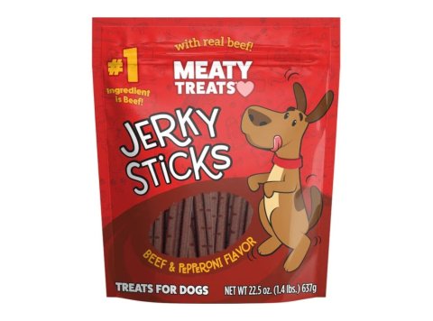 Meaty Treats Jerky Sticks Beef/Pepperoni 22.5oz.