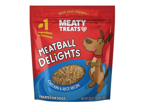 Meaty Treats Meatball Delights Chicken/Rice 20oz.
