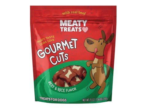 Meaty Treats Gourmet Cuts Beef/Rice 25oz.