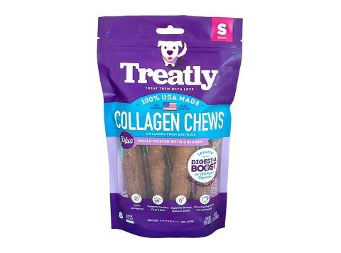 Treatly Collagen Chew Rolls Dog Treats Chicken, 1ea/SM, 8 pk