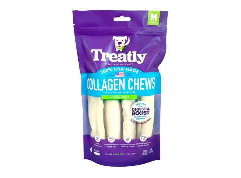 Treatly USA Collagen Rolls Natural 6in. -4 Pk