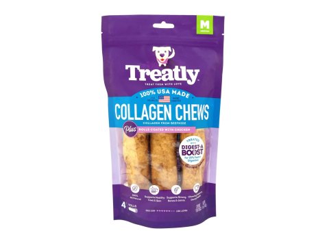 Treatly Collagen Chew Rolls Dog Treats Chicken, 1ea/MD, 4 pk
