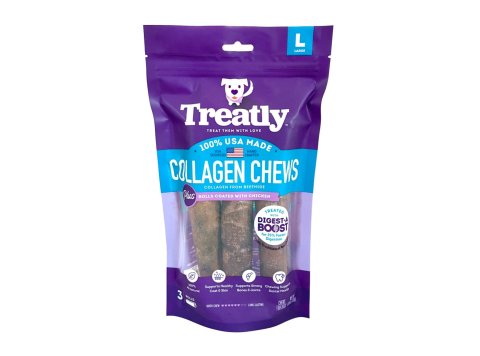 Treatly USA Collagen Rolls Chicken Meat 9in. -3 Pk
